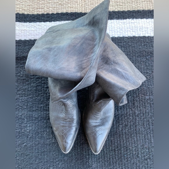 Donald J. Pliner Western Slouch Boots Size 7 - Picture 5 of 9